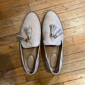 Franco Sarto Woven loafers with tassel